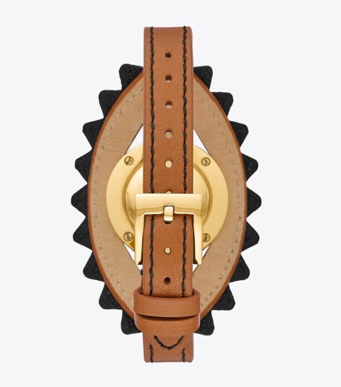 Reloj Evil Eye Bangle, cuero Luggage/verde, 27 mm Reloj Evil Eye Bangle, cuero Luggage/verde, 27 mm