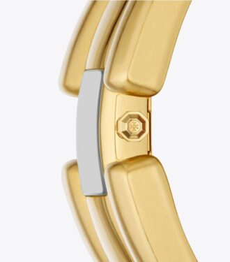Reloj Puzzle, acero inoxidable dorado, 15 x 19 mm