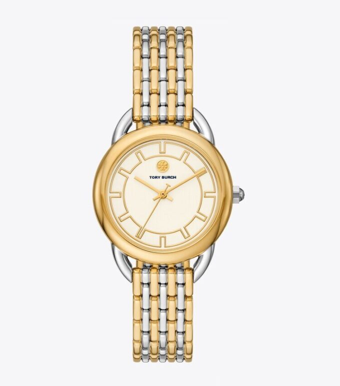 Reloj Ravello, dos tonos dorado/acero inoxidable/marfil, 32 x 40 mm Reloj Ravello, dos tonos dorado/acero inoxidable/marfil, 32 x 40 mm