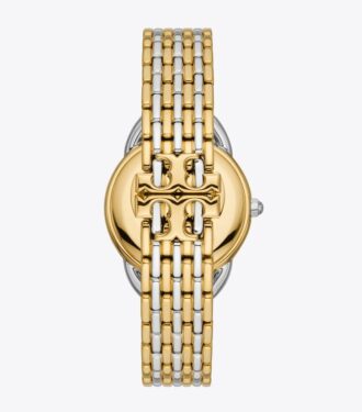 Reloj Ravello, dos tonos dorado/acero inoxidable/marfil, 32 x 40 mm