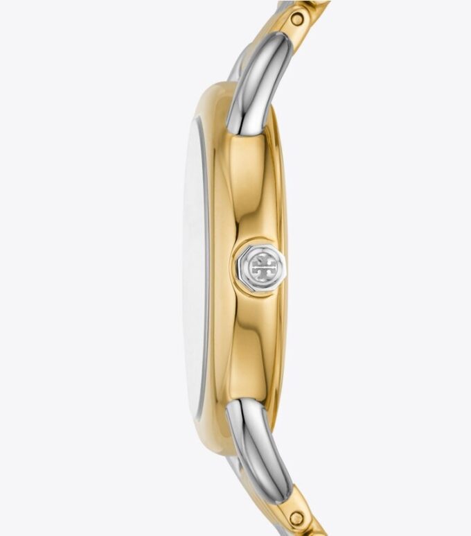Reloj Ravello, dos tonos dorado/acero inoxidable/marfil, 32 x 40 mm Reloj Ravello, dos tonos dorado/acero inoxidable/marfil, 32 x 40 mm