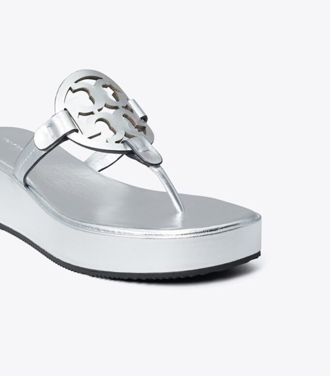 Sandalias con cuña metalizadas Miller Sandalias con cuña metalizadas Miller