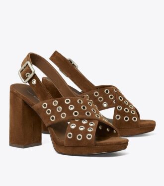 Sandalias con tacón cruzado