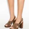Sandalias con tacón cruzado Sandalias con tacón cruzado