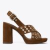 Sandalias con tacón cruzado Sandalias con tacón cruzado