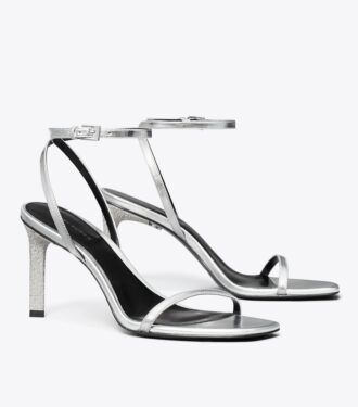 Sandalias con tacón pavé