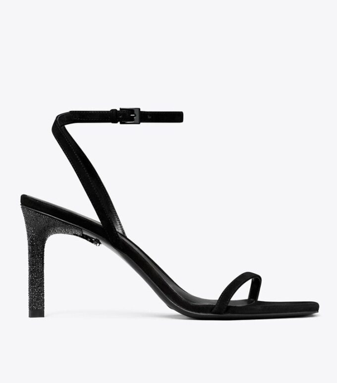 Sandalias con tacón pavé