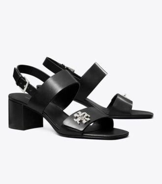 Sandalias con tacón y cierre giratorio