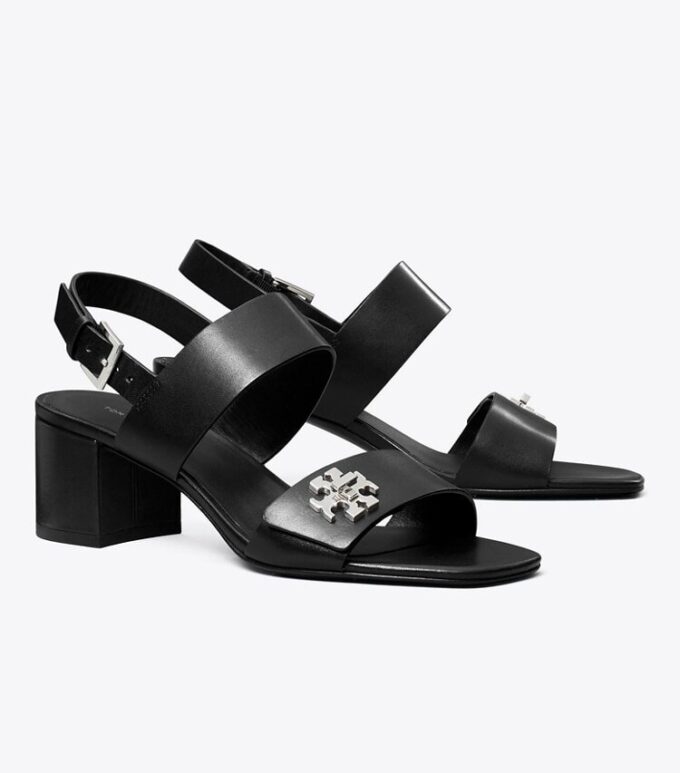 Sandalias con tacón y cierre giratorio Sandalias con tacón y cierre giratorio