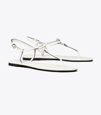 Sandalias con tira en T y anilla