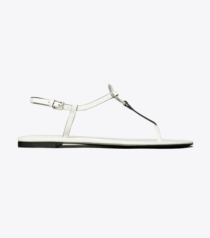 Sandalias con tira en T y anilla