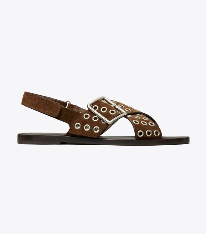 Sandalias con tiras cruzadas