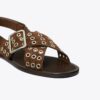Sandalias con tiras cruzadas