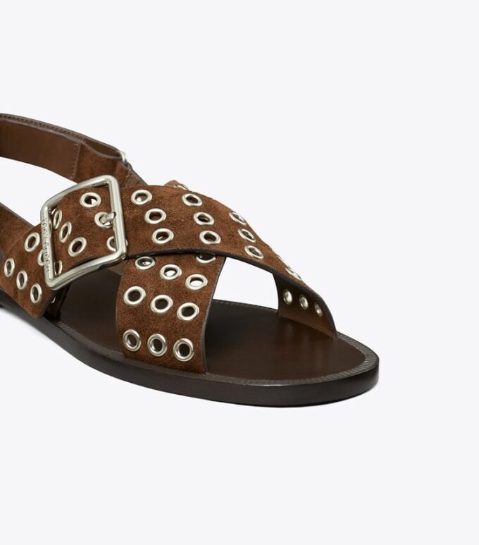 Sandalias con tiras cruzadas