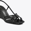 Sandalias de cuña con espardeña y tiras múltiples