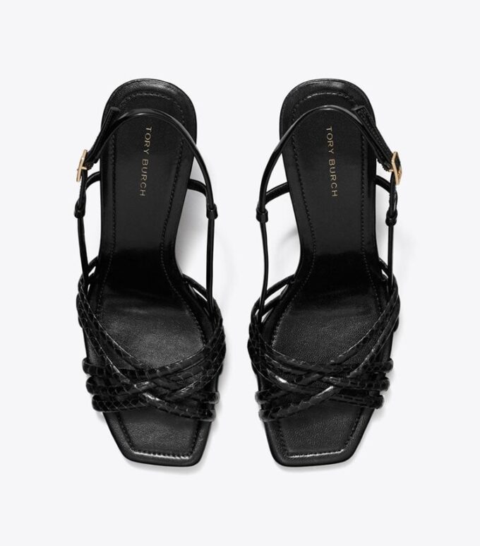 Sandalias de cuña con espardeña y tiras múltiples