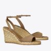 Sandalias de cuña de rafia