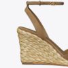 Sandalias de cuña de rafia
