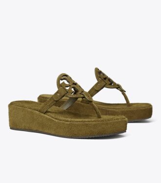 Sandalias de cuña Miller Suede