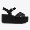 Sandalias de plataforma con tiras cruzadas Bombe