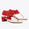 Sandalias de tacón con cuentas Sandalias de tacón con cuentas