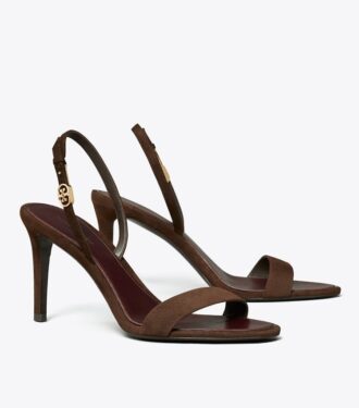 Sandalias de tacón con doble hebilla Double T