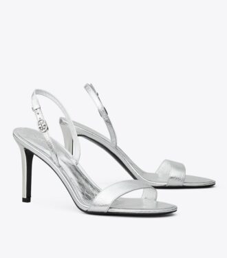 Sandalias de tacón con doble hebilla Double T