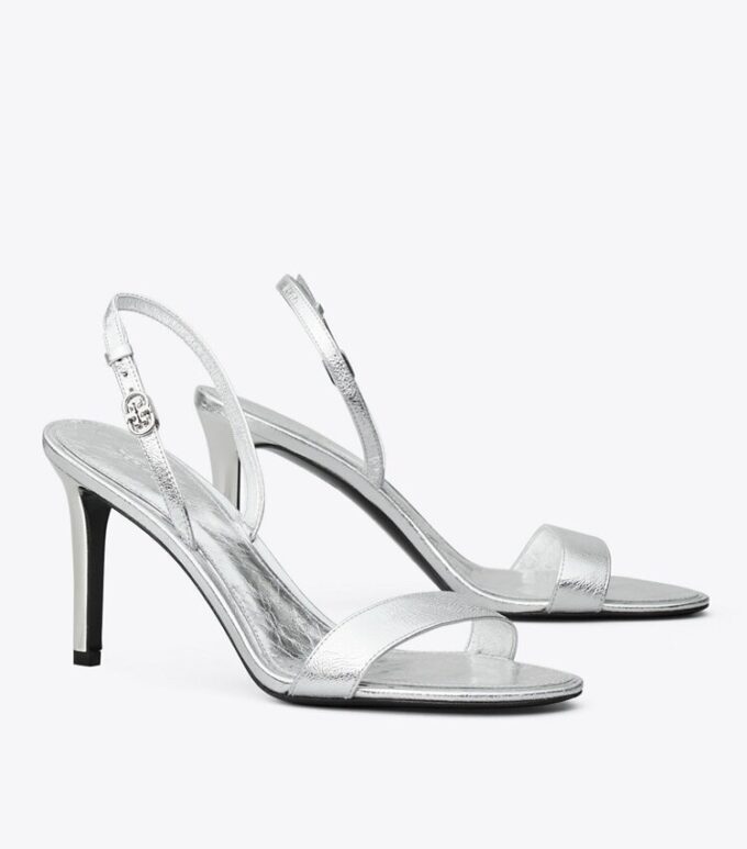 Sandalias de tacón con doble hebilla Double T Sandalias de tacón con doble hebilla Double T