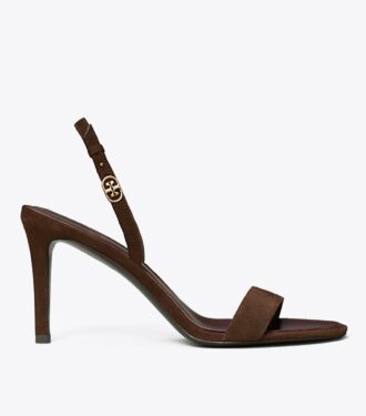 Sandalias de tacón con doble hebilla Double T