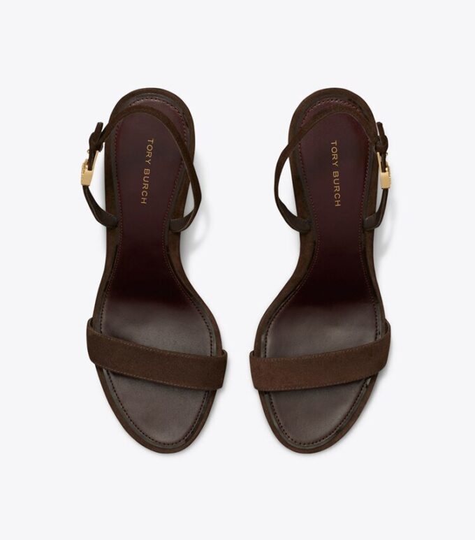 Sandalias de tacón con doble hebilla Double T Sandalias de tacón con doble hebilla Double T