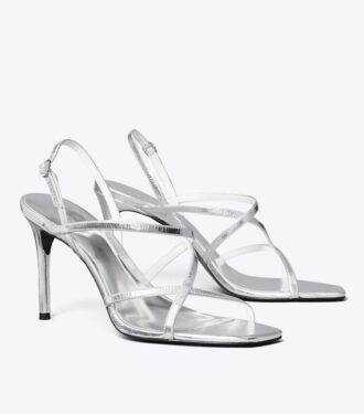 Sandalias de tacón con tiras múltiples