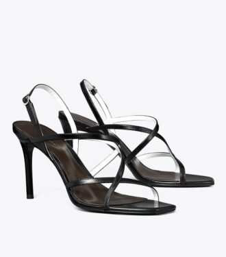 Sandalias de tacón con tiras múltiples