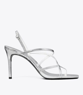 Sandalias de tacón con tiras múltiples