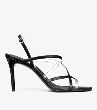 Sandalias de tacón con tiras múltiples