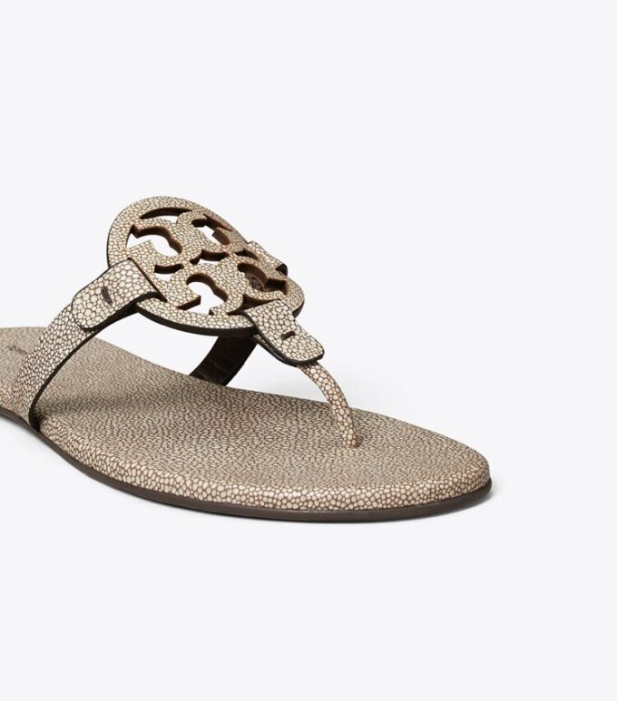 Sandalias Miller de piel repujada