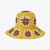 Sombrero de paja de ganchillo con ala corta Sombrero de paja de ganchillo con ala corta