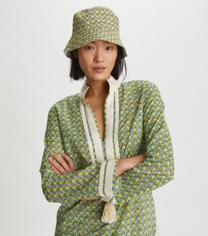 Sombrero reversible de ala corta con tejido de cesta Sombrero reversible de ala corta con tejido de cesta