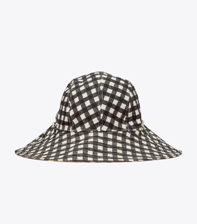 Sombrero reversible de cuadros vichy Sombrero reversible de cuadros vichy