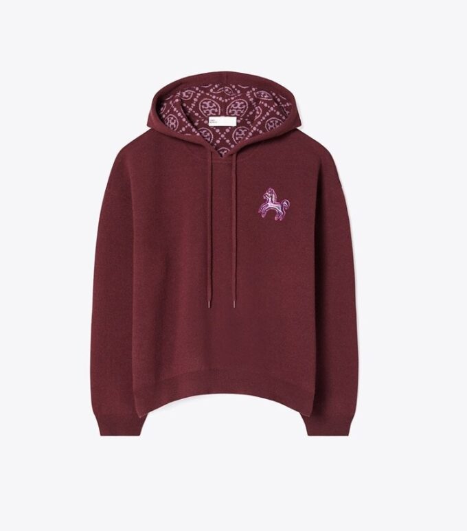 Sudadera con capucha corta de lana Sudadera con capucha corta de lana
