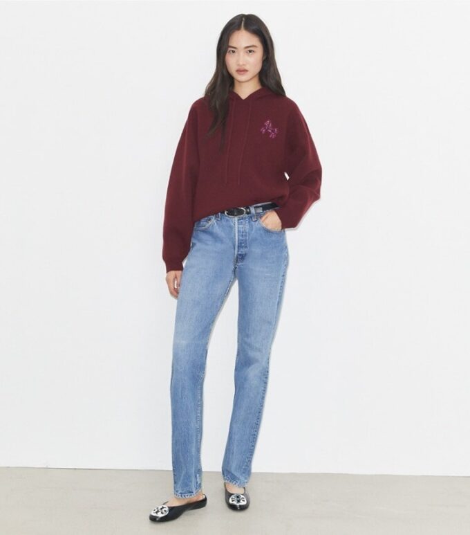 Sudadera con capucha corta de lana Sudadera con capucha corta de lana