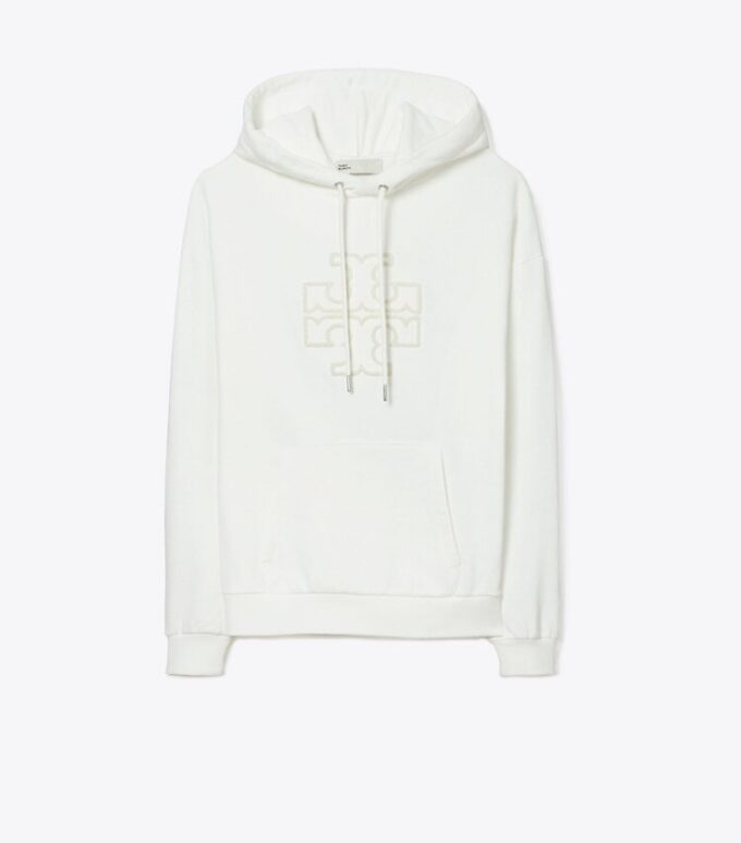 Sudadera con capucha y logo de felpa francesa gruesa Sudadera con capucha y logo de felpa francesa gruesa