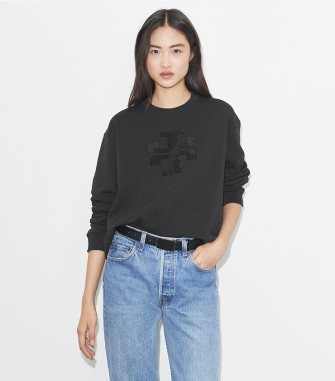 Sudadera con logotipo de cristal Sudadera con logotipo de cristal