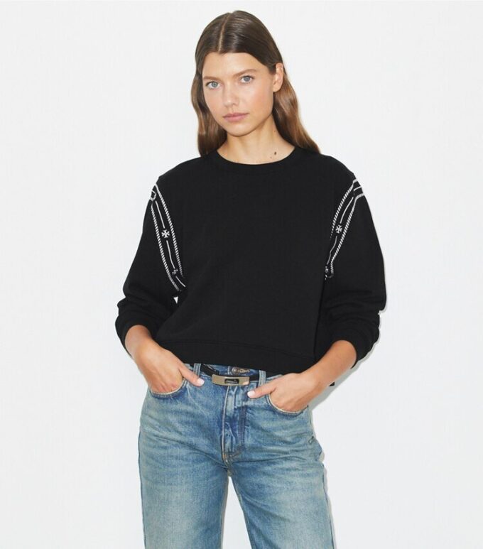 Sudadera de felpa francesa bordada Sudadera de felpa francesa bordada