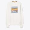 Sudadera de felpa francesa gruesa y holgada con parche con logotipo