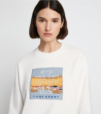 Sudadera de felpa francesa gruesa y holgada con parche con logotipo