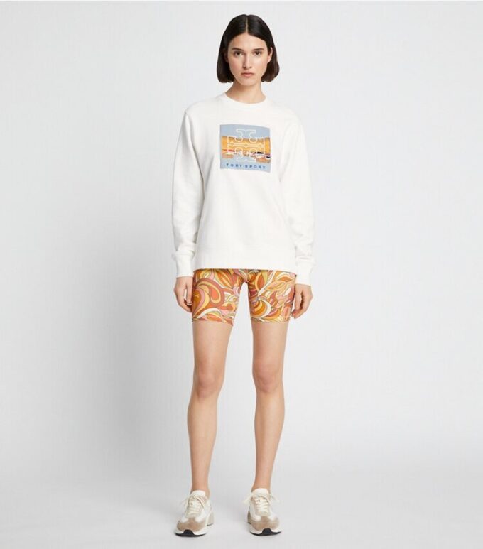 Sudadera de felpa francesa gruesa y holgada con parche con logotipo