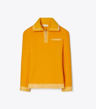 Sudadera de lana con media cremallera