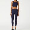 Leggings 7/8 de talle alto y ligero con ribete Leggings 7/8 de talle alto y ligero con ribete