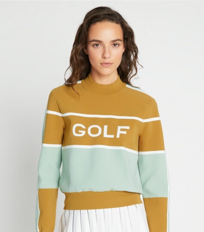 Suéter corto de golf de nylon técnico Suéter corto de golf de nylon técnico