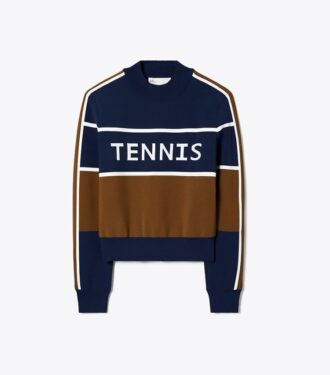 Suéter corto de tenis de nylon técnico